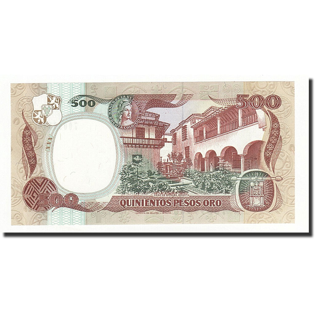 Banknote, Colombia, 500 Pesos Oro, 1987-10-12, KM:431A, UNC(65-70)