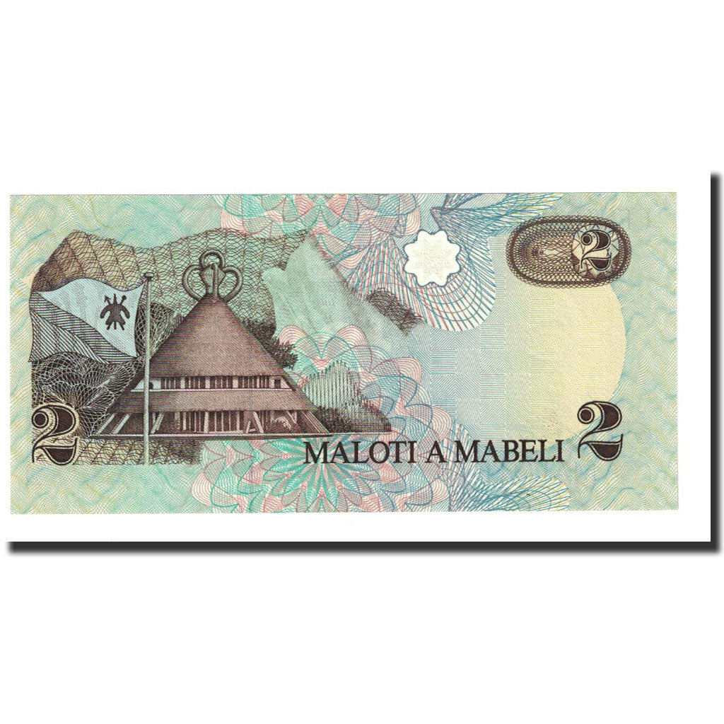 Billet, Lesotho, 2 Maloti, 1989, KM:9a, NEUF