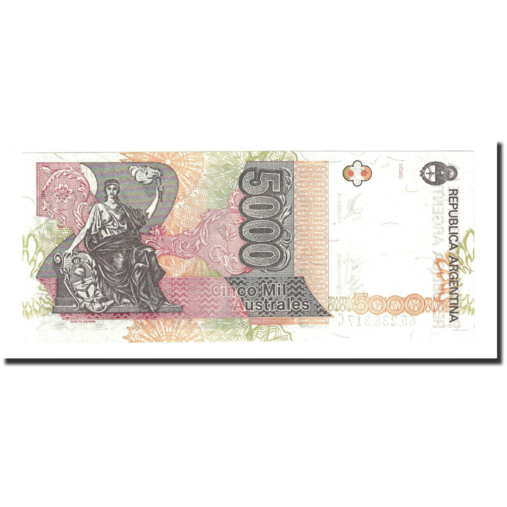 Banknote, Argentina, 5000 Australes, Undated (1989-91), KM:330e, UNC(65-70)