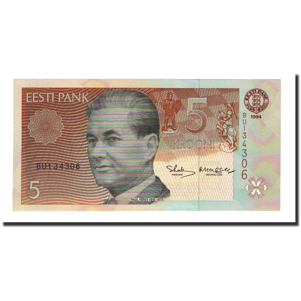 Geldschein, Estonia, 5 Krooni, 1994, KM:71b, UNZ