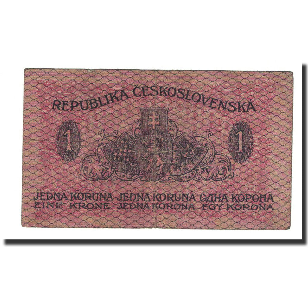 Banknote, Czechoslovakia, 1 Koruna, 1919-04-15, KM:6a, F(12-15)