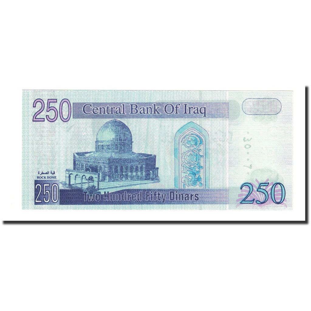 Billet, Iraq, 250 Dinars, 2002, KM:88, NEUF