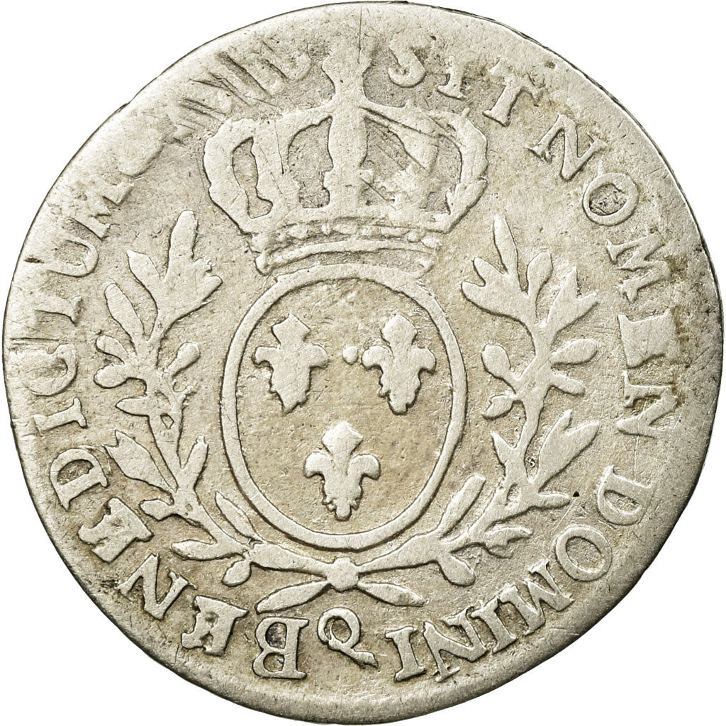 Coin, France, 1/10 Ecu, Perpignan, VG(8-10), Silver, Gadoury:291