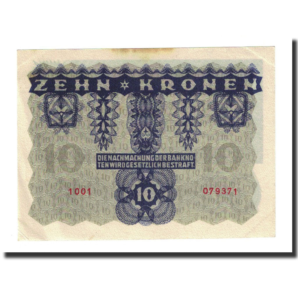 Banknot, Austria, 10 Kronen, 1922-01-02, KM:75, AU(55-58)