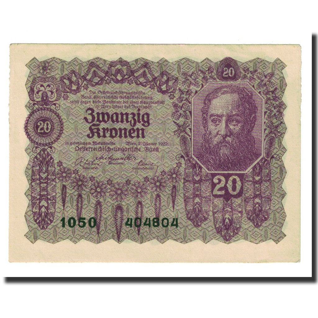 Banknote, Austria, 20 Kronen, 1922-01-02, KM:76, UNC(60-62)
