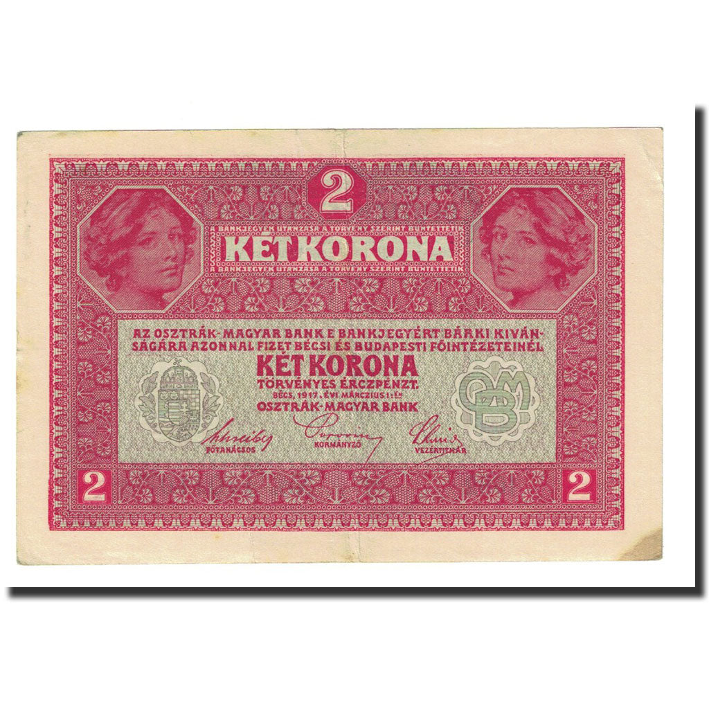 Banconote, Austria, 2 Kronen, KM:50, 1917-03-01, BB+