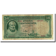 Billet, Grèce, 50 Drachmai, KM:107a, TB+