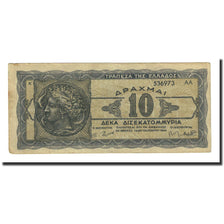 Banconote, Grecia, 10,000,000,000 Drachmai, KM:134b, 1944-10-20, MB+