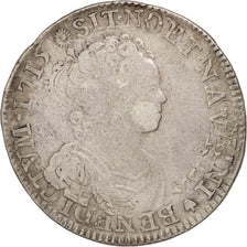 France, Louis XV, 1/4 Ecu Vertugadin, TB, Argent, Gadoury:302