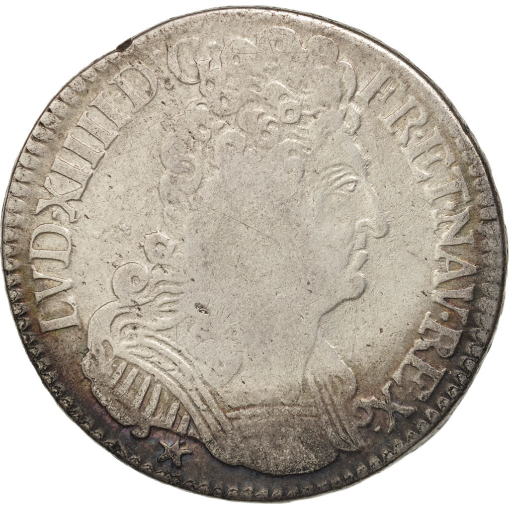 Frankreich, Louis XIV, 1/2 Écu aux 3 couronnes, 1710, Montpellier, KM 382.12
