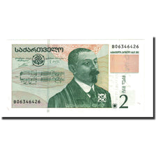 Banknote, Georgia, 2 Lari, 2002, KM:69, UNC(65-70)