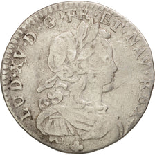France, Louis XV, 1/12 Ecu De France, 1723, Amiens, TB, Argent, Gadoury:288