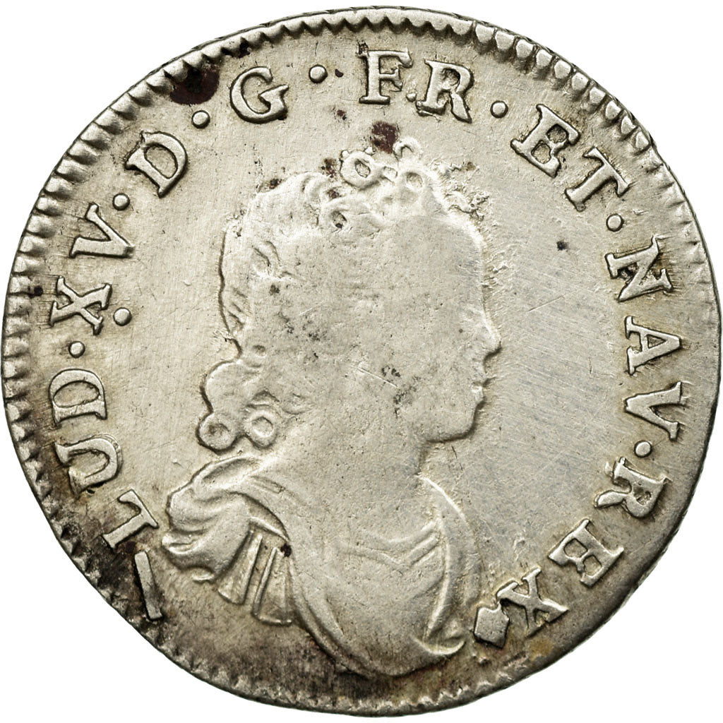 Monnaie, France, Louis XV, 1/10 Écu Vertugadin, 12 Sols, 1/10 ECU, 1718, Lille