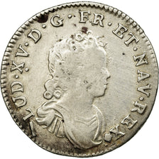 Monnaie, France, Louis XV, 1/10 Écu Vertugadin, 12 Sols, 1/10 ECU, 1718, Lille