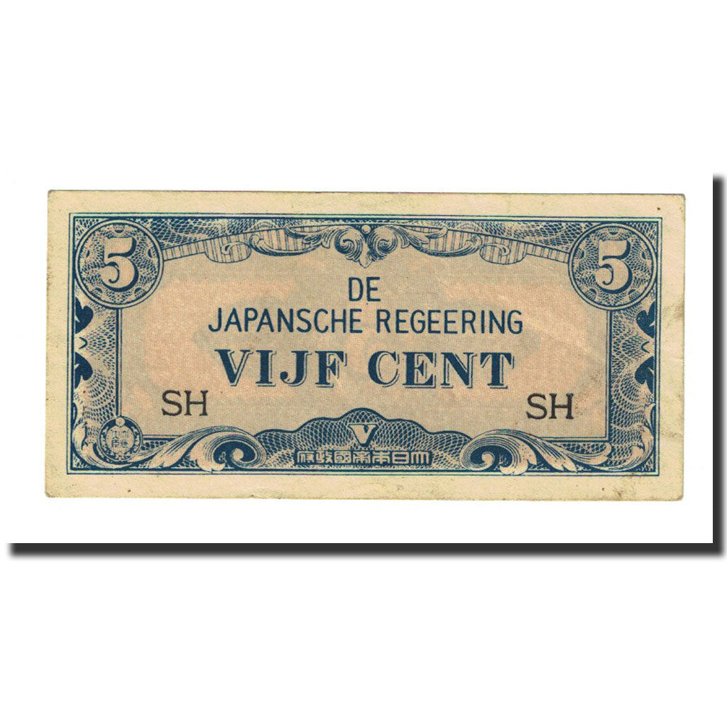 Banknote, Netherlands Indies, 5 Cents, Undated (1942), KM:120b, AU(55-58)