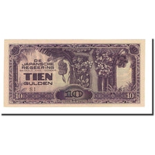 Banknote, Netherlands Indies, 10 Gulden, Undated (1942), KM:125c, UNC(60-62)