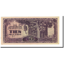 Banknote, Netherlands Indies, 10 Gulden, Undated (1942), KM:125c, AU(55-58)