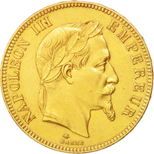 France, Napoleon III, 100 Francs, 1869, Paris, TTB+, Or, Gadoury 1136