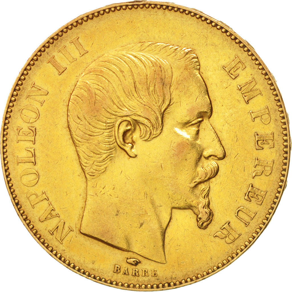 Frankreich, Napoleon III, 50 Francs, 1857, Paris, EF(40-45), Gold, KM 785.1