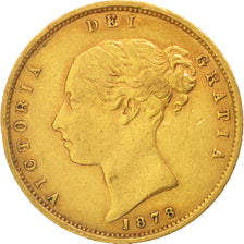 Gran Bretagna, Victoria, 1/2 Sovereign, 1878, BB, Oro, KM:735.2