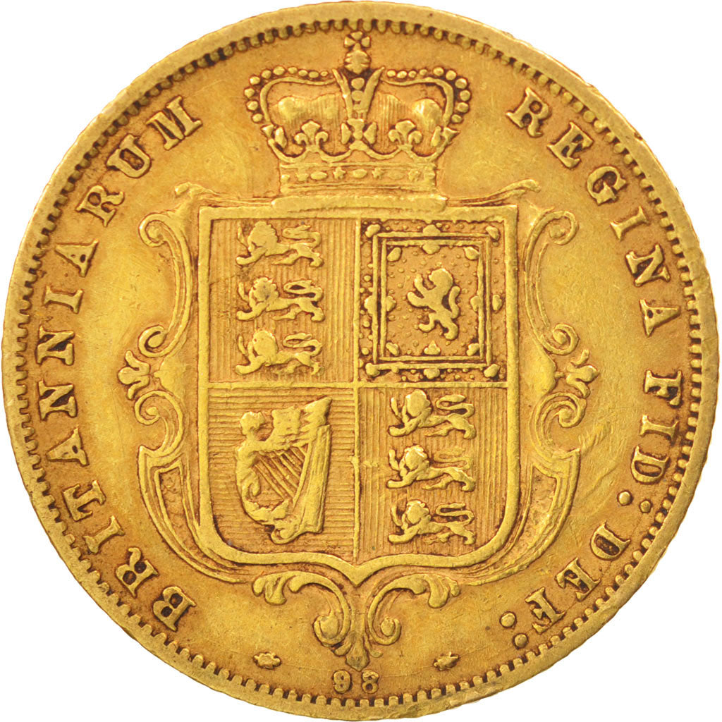 Great Britain, Victoria, 1/2 Sovereign, 1878, EF(40-45), Gold, KM:735.2