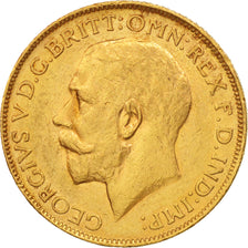 Australia, George V, Sovereign, 1914, Perth, BB+, Oro, KM:29