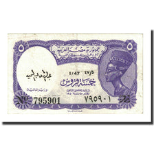 Biljet, Egypte, 5 Piastres, 1971-1996, KM:182h, NIEUW