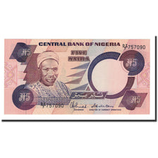 Banknote, Nigeria, 5 Naira, UNDATED (1984), KM:24c, UNC(65-70)