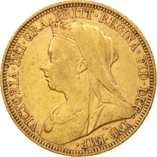 Australia, Victoria, Sovereign, 1895, Melbourne, EF(40-45), Gold, KM:13