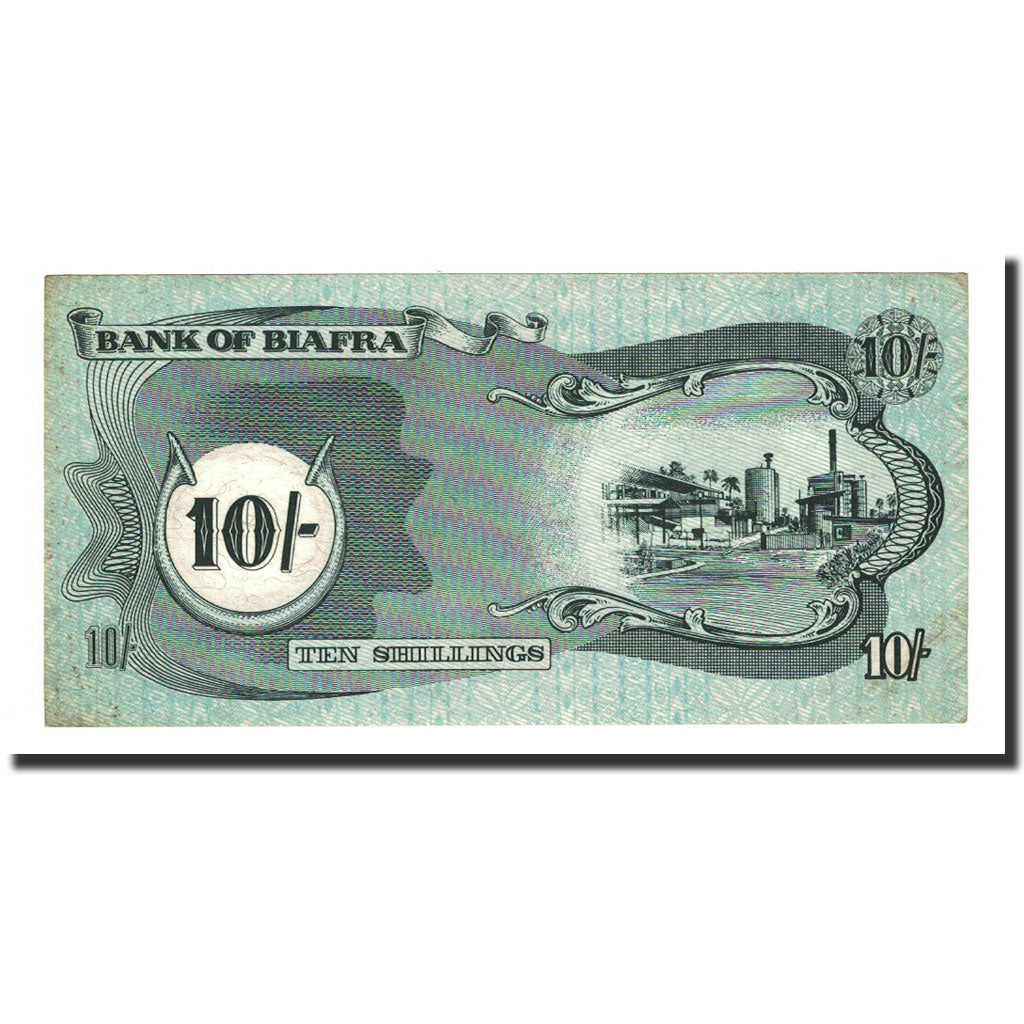 Banknote, Biafra, 10 Shillings, undated (1968-69), KM:4, UNC(65-70)