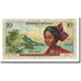 Billete, 10 Francs, Undated (1964), Antillas francesas, KM:8b, BC+