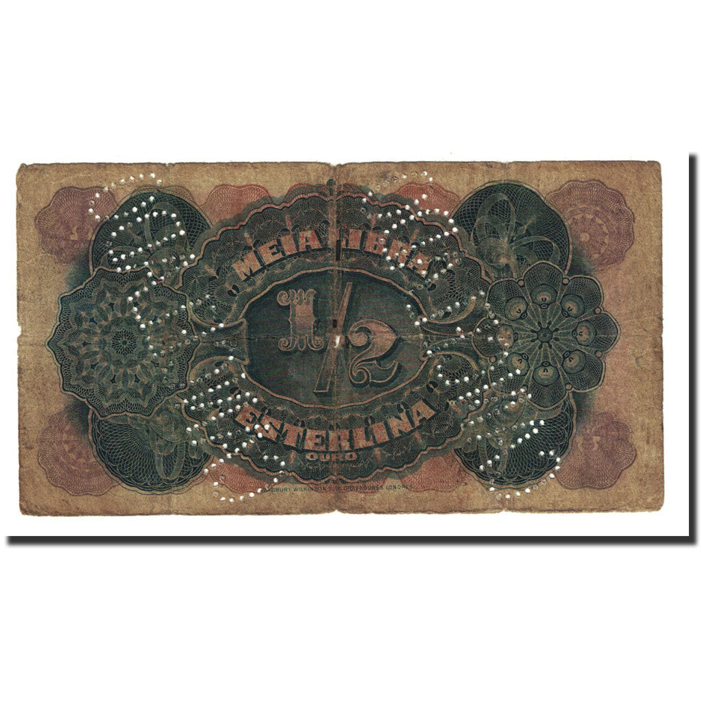 Banknote, Mozambique, 1/2 Libra, 1919-09-15, KM:R5, F(12-15)