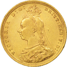 Australia, Victoria, Sovereign, 1889, Sydney, EF(40-45), Gold, KM:10