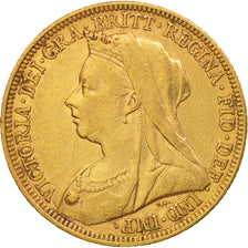 Australia, Victoria, Sovereign, 1895, Melbourne, EF(40-45), Gold, KM:13