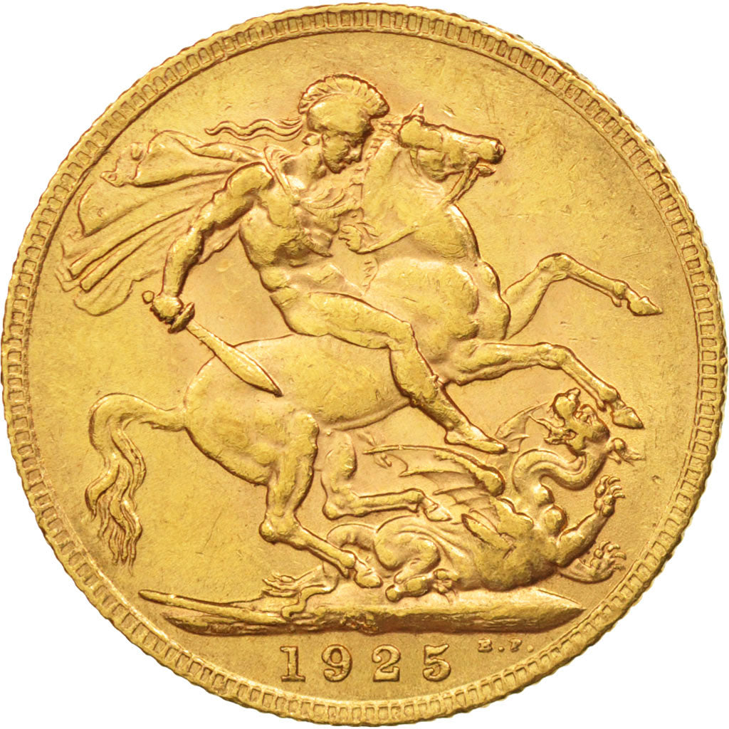 Moneta, Sudafrica, George V, Sovereign, 1925, Pretoria, SPL-, Oro, KM:21