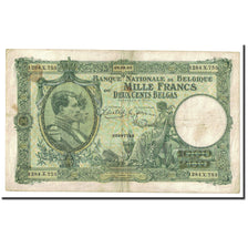 Biljet, België, 1000 Francs-200 Belgas, 1940-03-08, KM:110, TTB