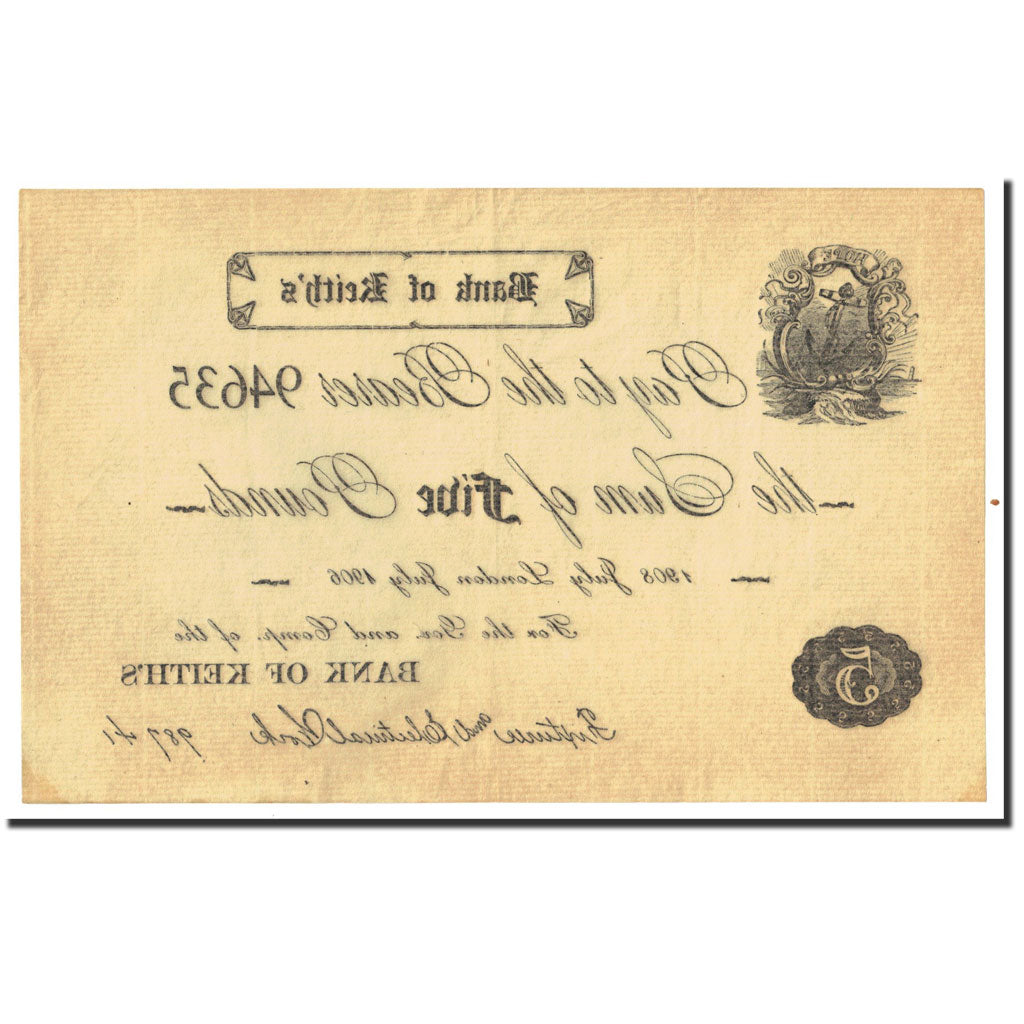Geldschein, Scotland, 5 Pounds, 1908-07, VZ