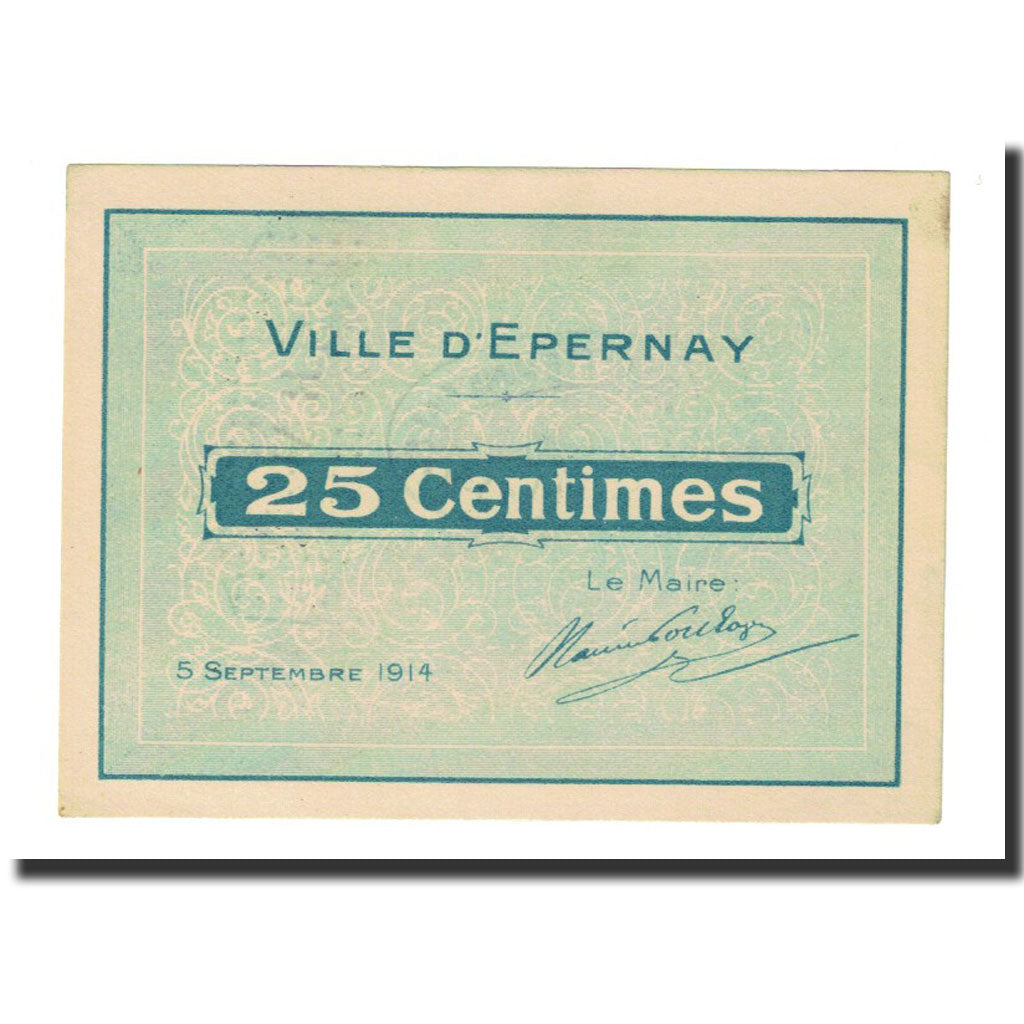 25 Centimes, France, UNC(63), Epernay