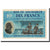FDS, Secours National, 10 Francs, Undated, Francia
