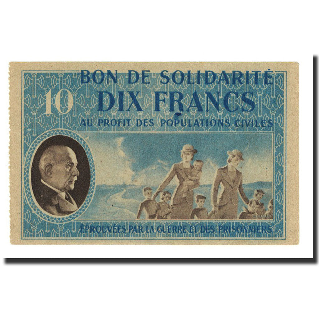 France, Secours National, 10 Francs, Undated, SPL