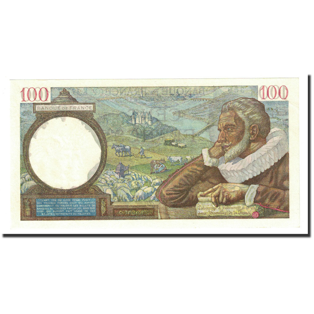 France, 100 Francs, 1940-04-18, UNC(63), Fayette:26.44, KM:94