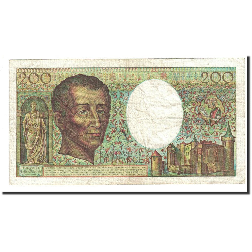 Francia, 200 Francs, 1982, MB, Fayette:70.2, KM:155a