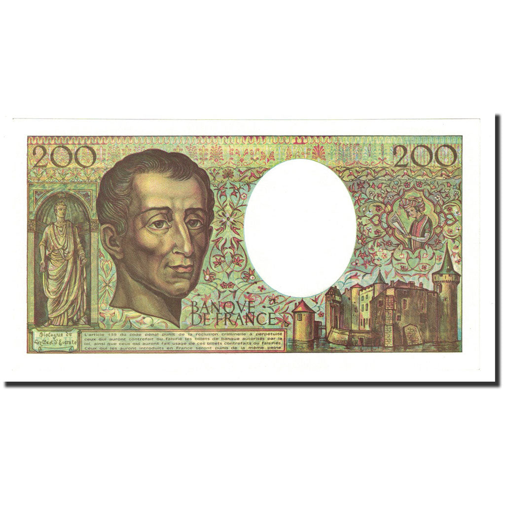Frankreich, 200 Francs, 1992, UNZ, Fayette:70.12c, KM:155e