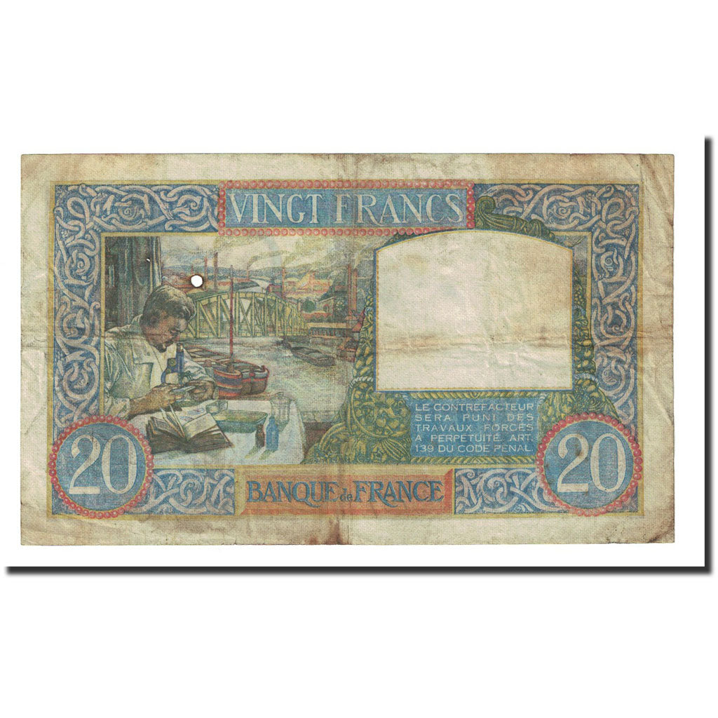 Frankreich, 20 Francs, 1941-08-28, SGE+, Fayette:12.17, KM:92b