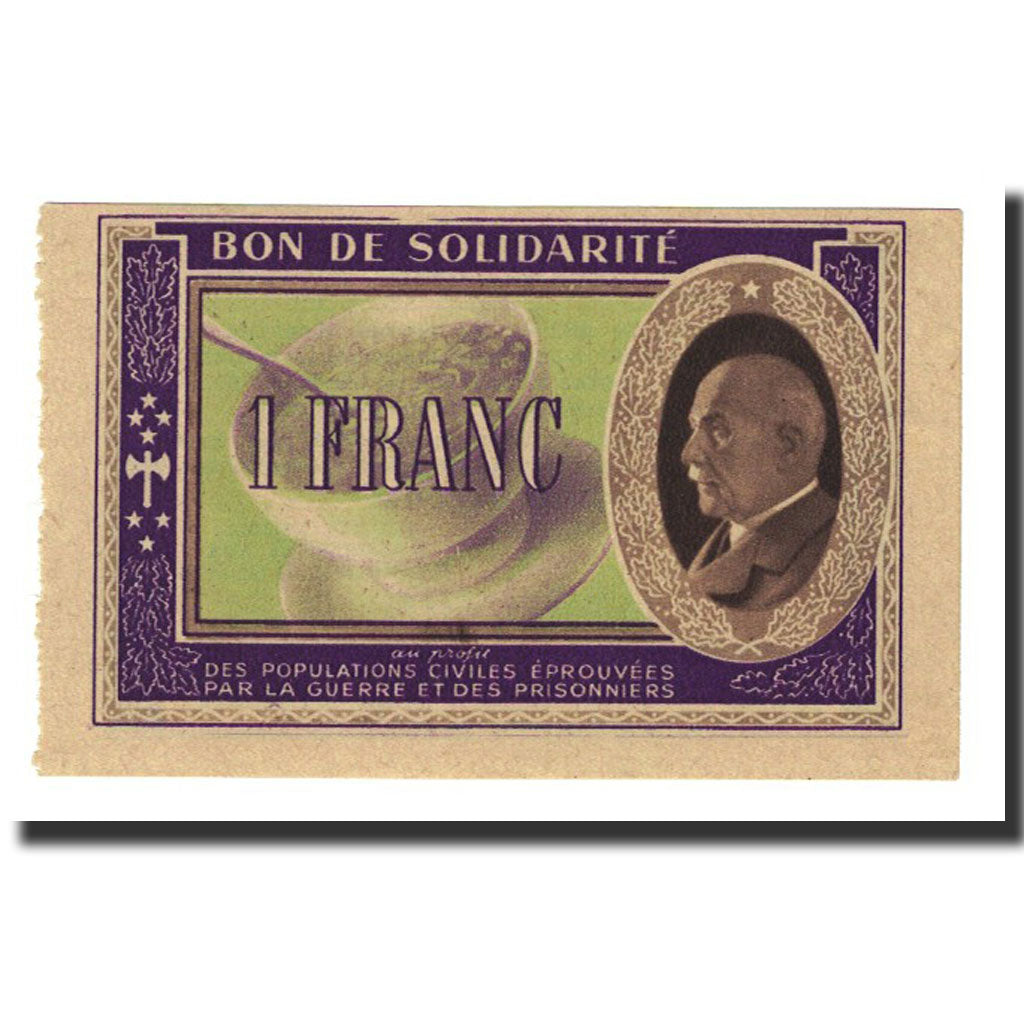 Frankreich, Secours National, 1 Franc, Undated, UNZ