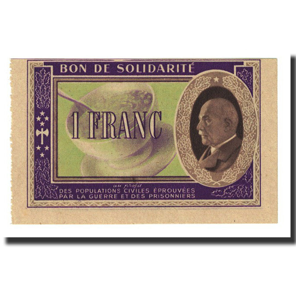Francja, Secours National, 1 Franc, Undated, UNC(65-70)