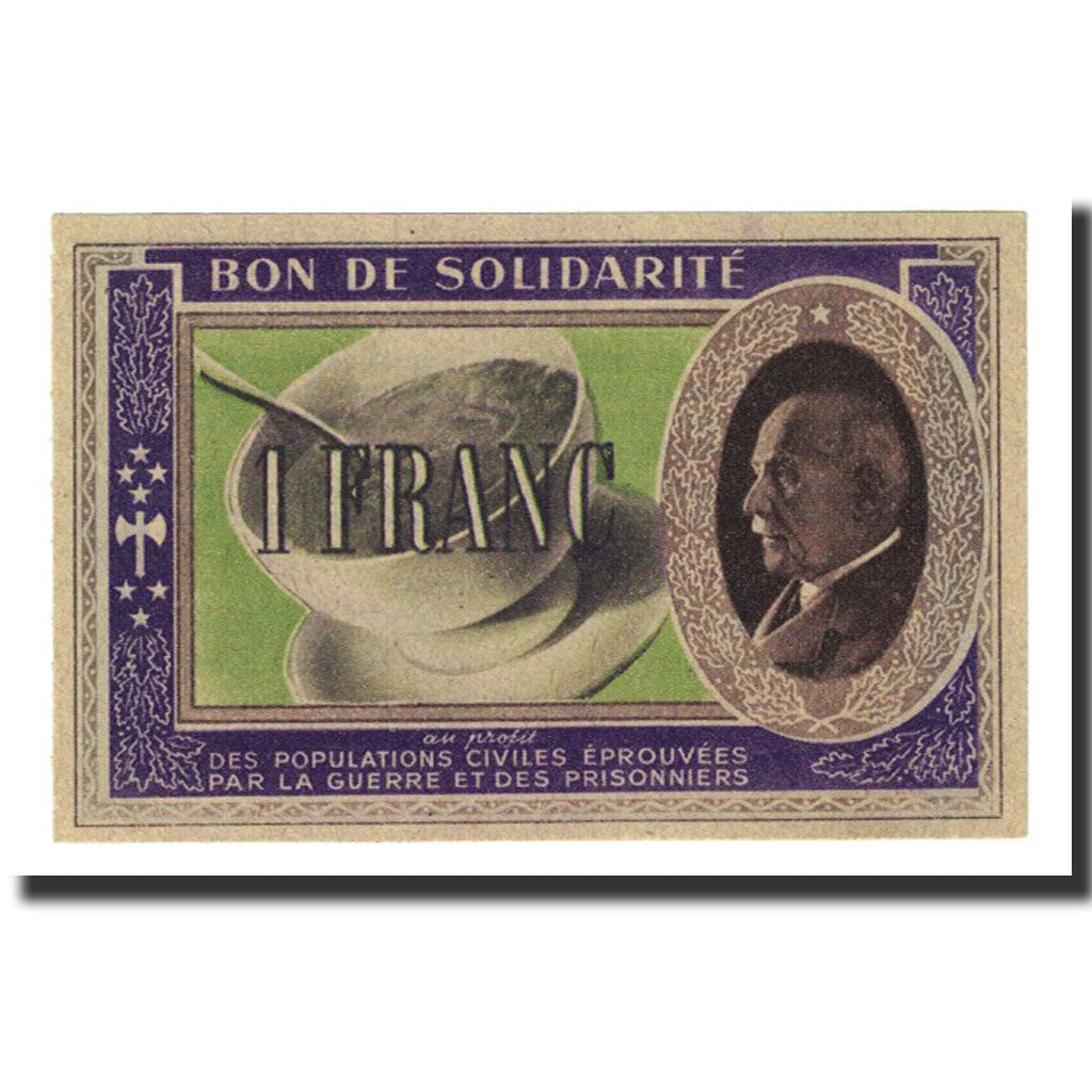 Frankreich, Secours National, 1 Franc, Undated, UNZ-
