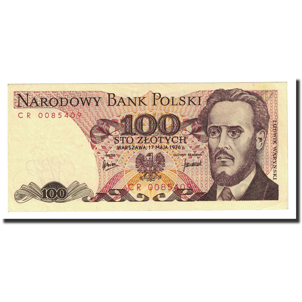 Banknote, Poland, 100 Zlotych, 1976-05-17, KM:143b, AU(55-58)