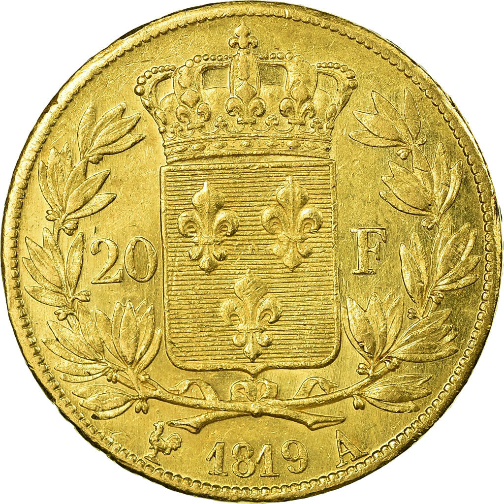 Münze, Frankreich, Louis XVIII, Louis XVIII, 20 Francs, 1819, Paris, SS+, Gold