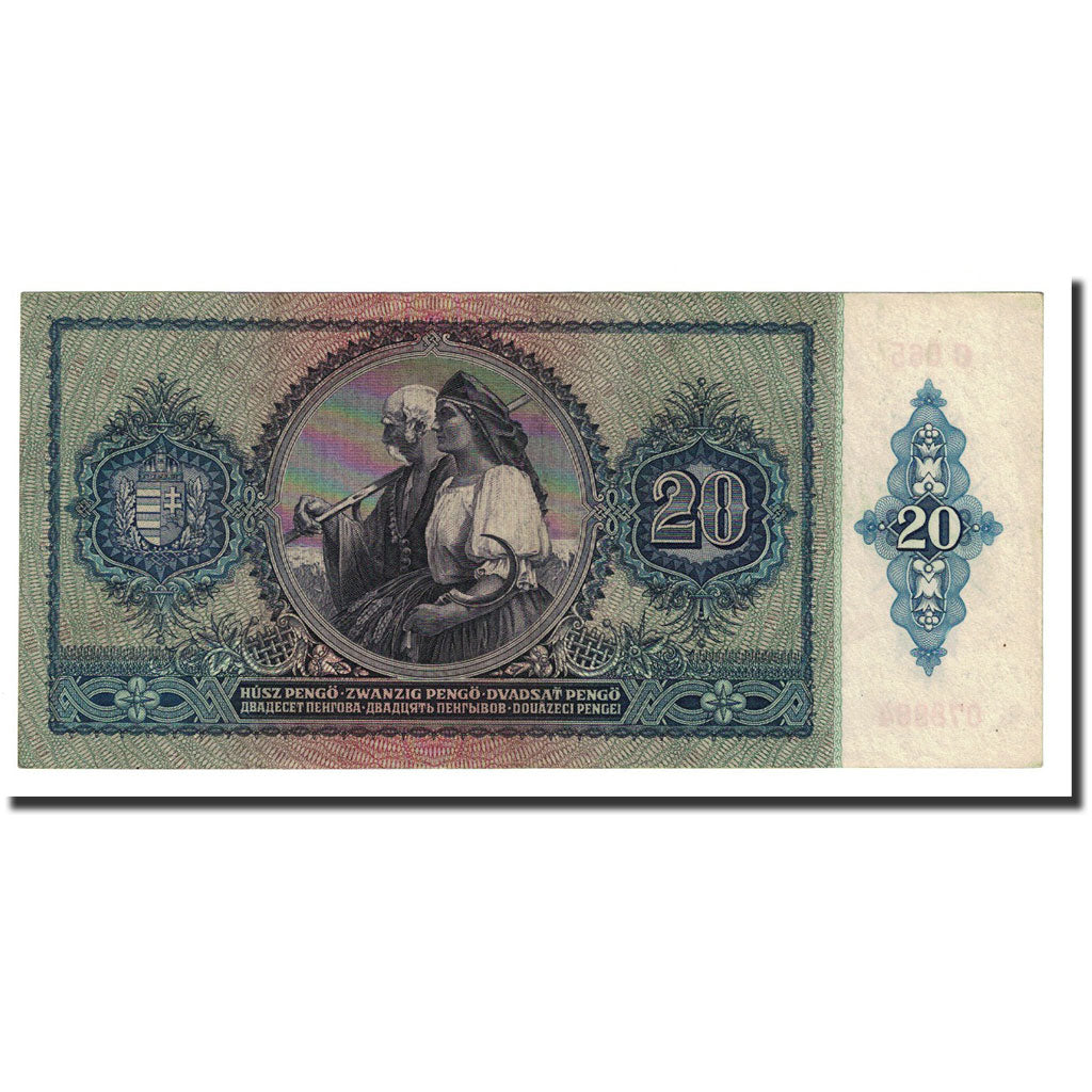 Banknote, Hungary, 20 Pengö, 1941-01-15, KM:109, AU(55-58)